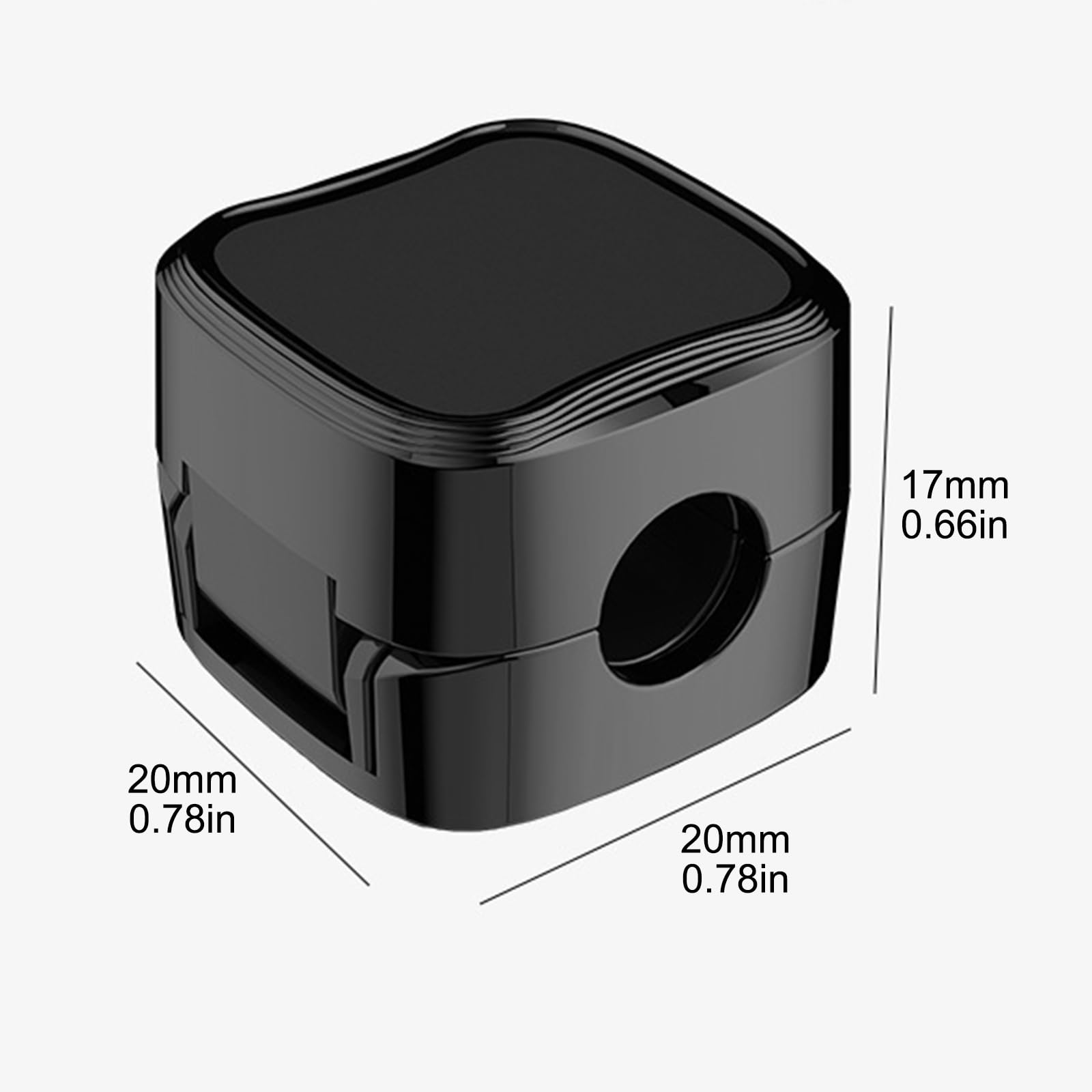 Rigidstone 8 Pezzi Fermacavi Magnetici Con Adesivo – Organizer Per Scrivania, Clip Per Cavi 2-7 Mm, Nero