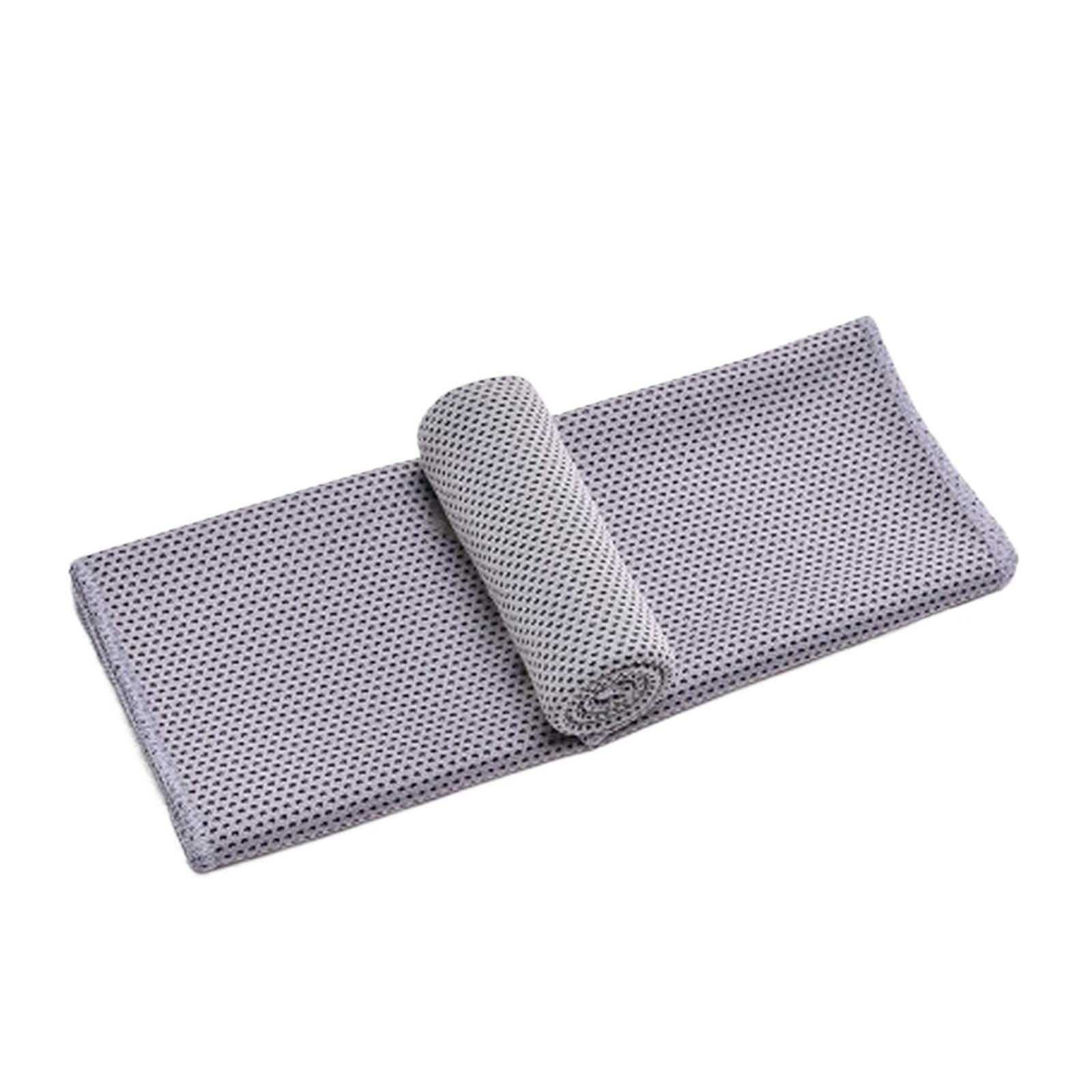 HNULGVI Cooling towel Breathable Running Yoga Gym Sweat-absorbent Towel Sports(Gray)