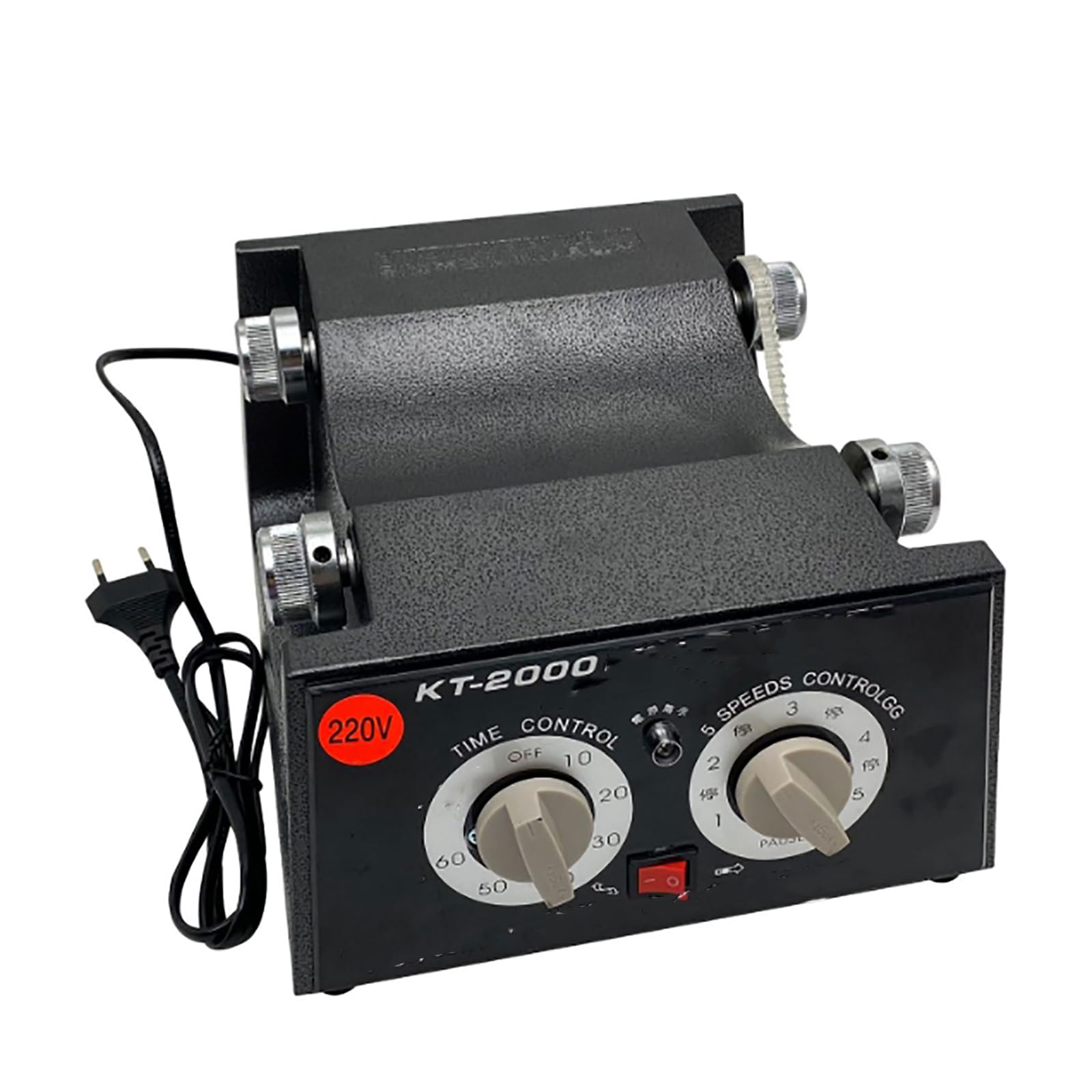 MObyat Machine De Finition De Bijoux, Grande Capacité De 5 Kg, Polisseuse À Tambour, Sens De Rotation, Temps Et Vitesse Réglables, Et Système De Verrouillage Anti-Fuite