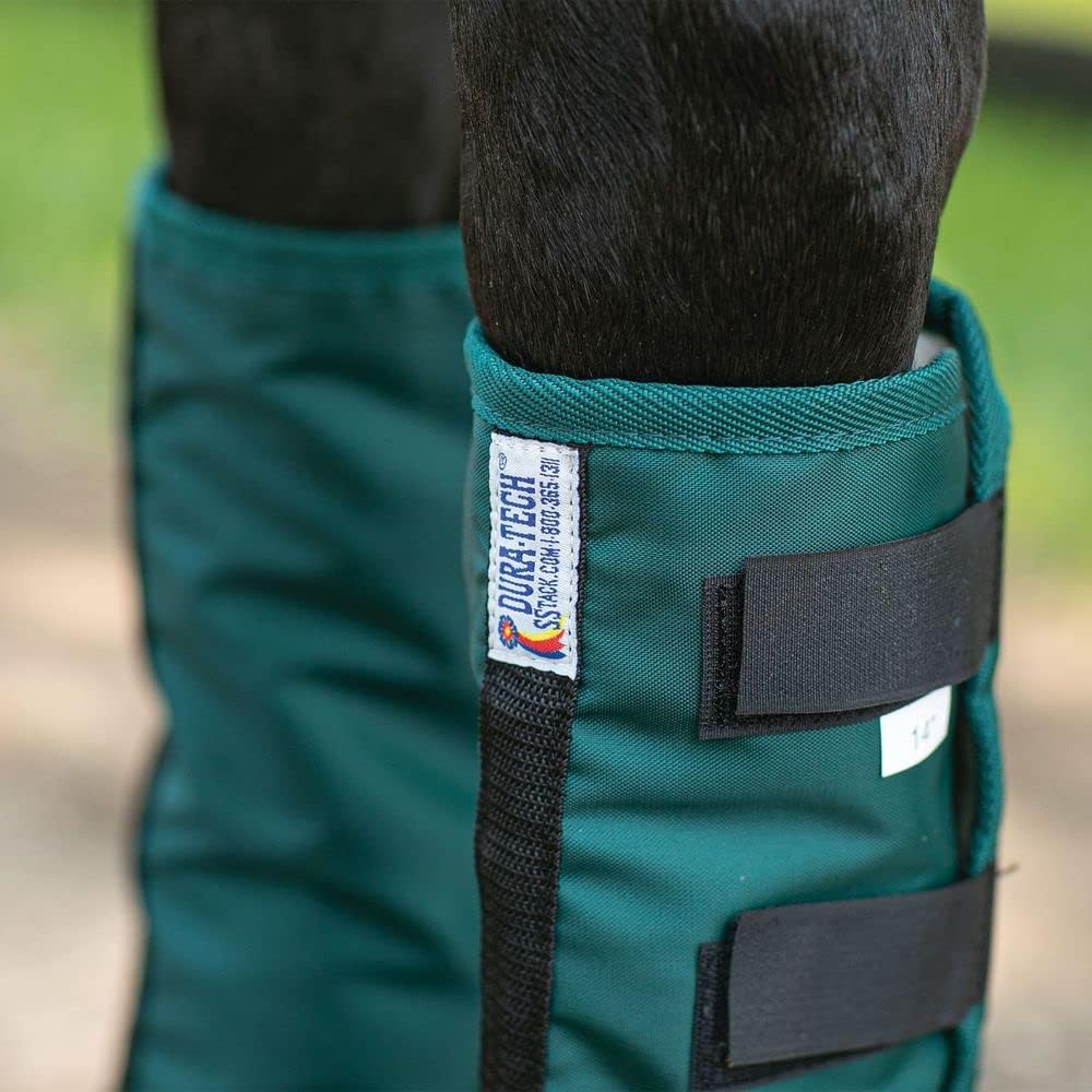 Dura-Tech Premium Horse Shipping Boots 14" | One Pair | Shipping Boots | Ultimate Horse Leg Protection | Wrap-Around Design | Durable Nylon & Fleece Lining | Secure 4-Strap Closure