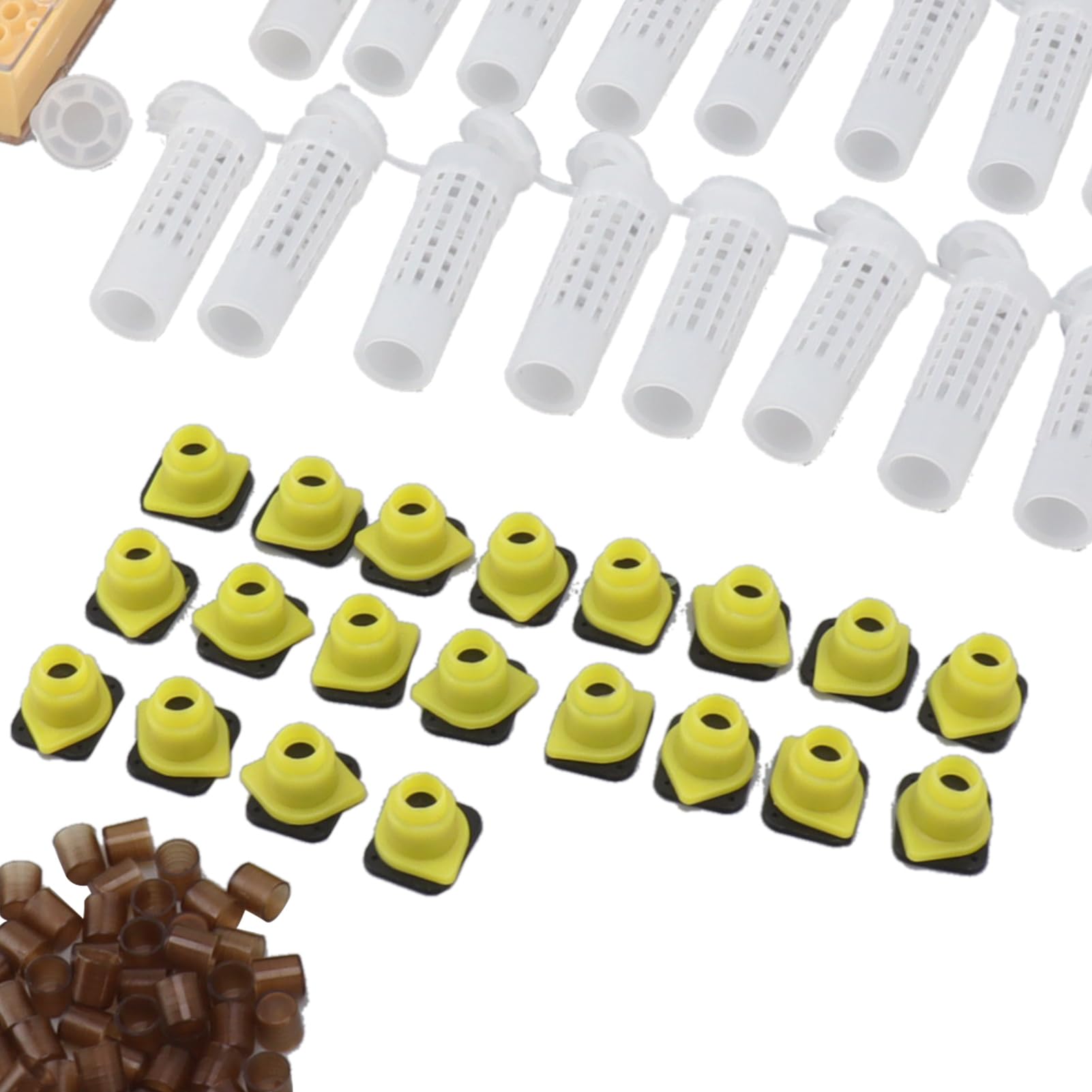 Tissting Kit d'élevage de Reines Abeilles, système de Reproduction avec 110 cellules en Plastique, Outils de greffage, Cadre de Ruche, pour apiculteurs