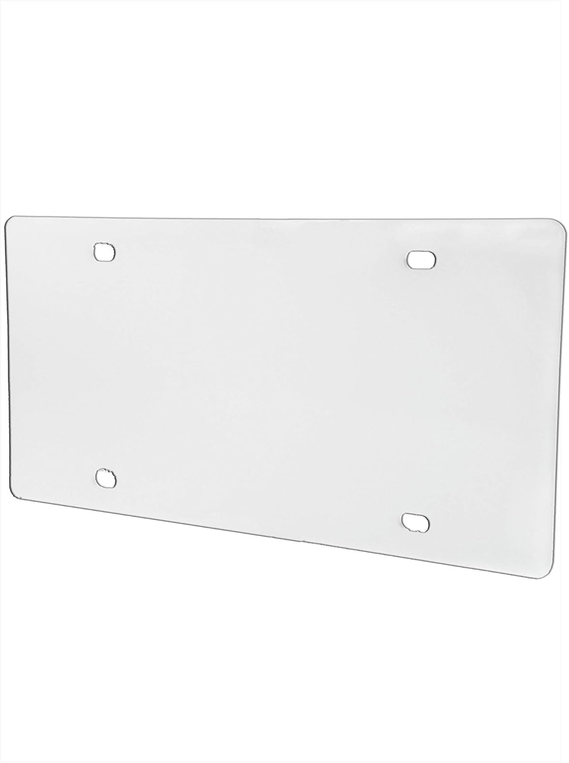 12 Pack Blank License Plate Cover or Protector 4 Hole Clear Acrylic Laser Cut 12" x 6" DIY Personalization Customizable Unique Different Compatible with Most Vehicles by Marketing Holders