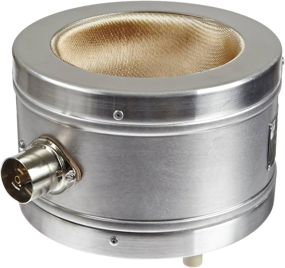 Glas-Col 100B STM500 Series STM Aluminum Housed High Wattage Mantle, 125ml Flask Capacity, 115V