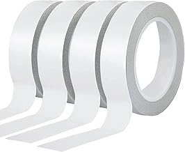 Double Sided Tape -Width: 1 Inch (25 mm) - Length: 110 Yards (100 m) Adhesive Sticky Craft Tape