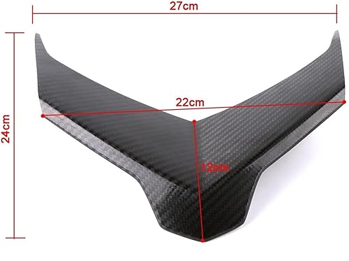 Miniatura 2 de OkaTor Compatible con Yamaha compatible con Xmax 300 Xmax300 motocicleta scooter fibra de carbono luz trasera cubierta protectora decorativa