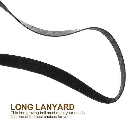 Miniatura 9 de BESPORTBLE Caballo de vaca ovejas pastoreo campanas de cobre grandes campanas de latón ganado granja animal fuerte bronce campana mascota antirrobo