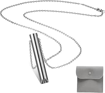 Hoki Halskette Cortisol - Atemkette Gegen Stress & Rauchfrei Mit Pfeifen-Design