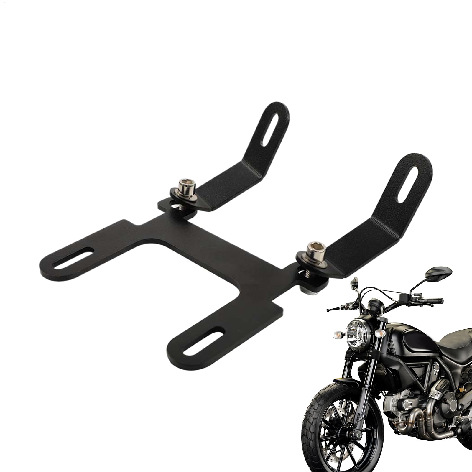 Support de feu antibrouillard en métal réglable pour moto et auto