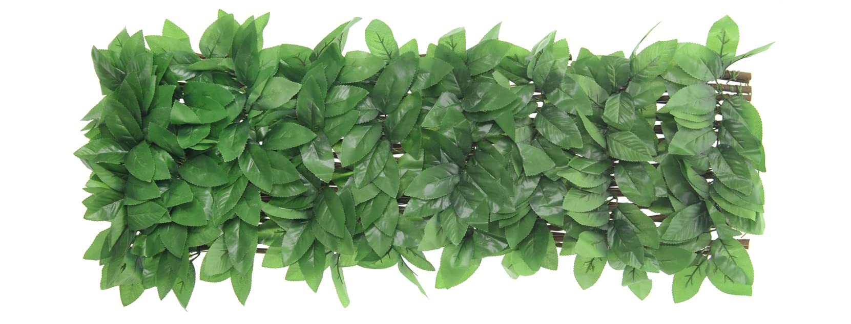 HERSIG - Celosia Extensible - Celosias para Terraza Exterior con Hojas Claras Decorativas (90x180cm) - Celosia Terraza - Decoracion Jardin Exterior - Celosias Decorativas Resistentes