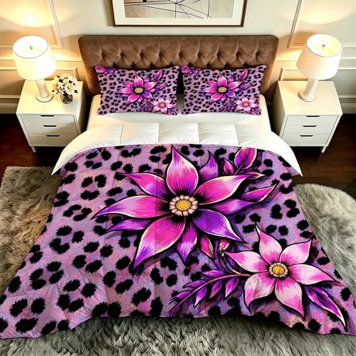 Couette Imprimée 3D Douce et Lavable pour Lit Simple Moderne