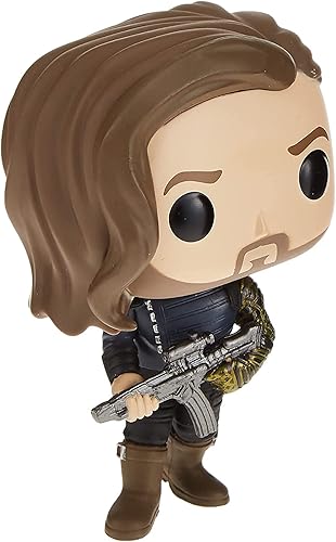 Miniatura 6 de POP Marvel: Avengers Infinity War – Bucky Barnes (Soldado de Invierno) Funko Figura de vinilo (paquete con funda protectora de caja compatible),