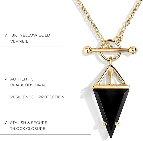 Miniatura 3 de Moon Magic Auténtico collar de piedra lunar para mujer, ónix, labradorita, obsidiana negraplata de ley 925 real, collar de cristal encantado de oro