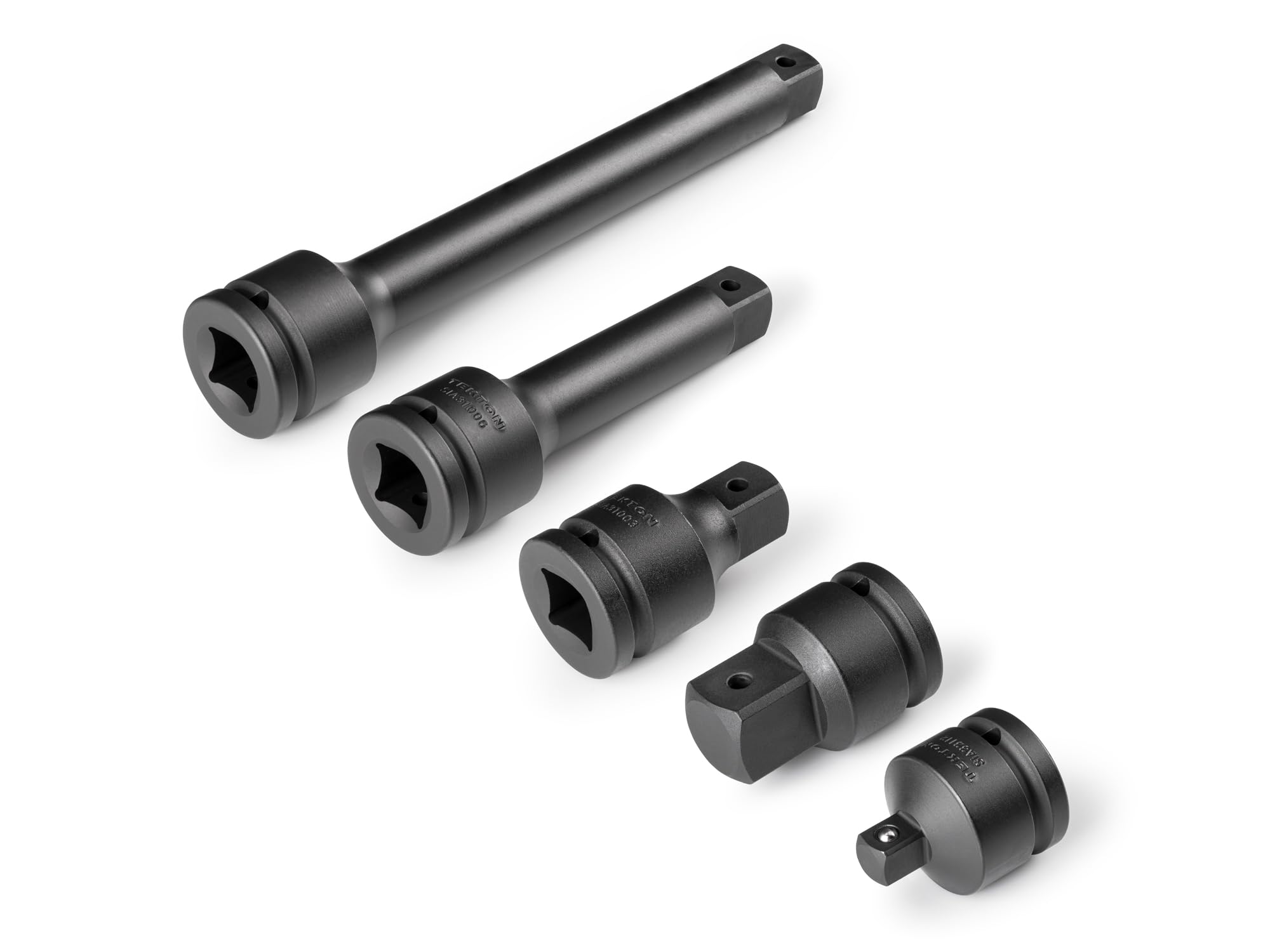 TEKTON SIA93005 - Juego de accesorios de accionamiento de 3/4 pulgadas, 5 piezas (orificio pasante, retención de bola)