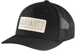 Carhartt Men's Rugged Flex Canvas Mesh-Back 1889 Patch Trucker Hat