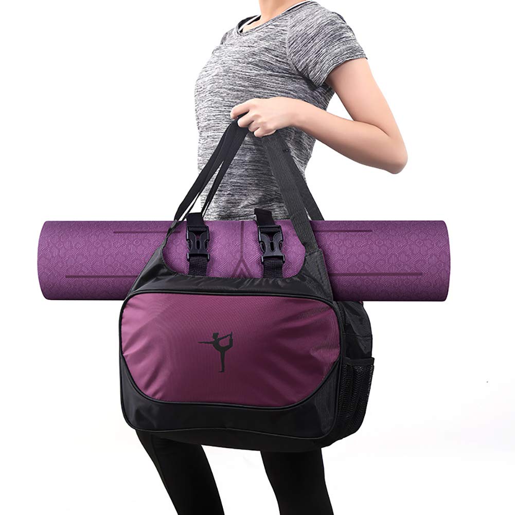 Tbest Tappetino da Yoga Tote Holde, Grande Sport Che Trasporta la Palestra di Fitness capacità Sport Che Trasporta la Borsa di Fitness per Lo Yoga