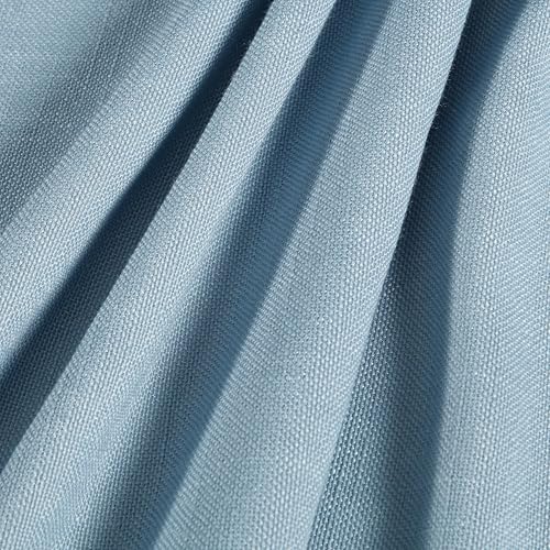 Laura Ashley Esme Decorative Tablecloth, Wrinkle and Stain Resistant, Spillproof Water Repellent, Washable Polyester Fabric for Dining, Kitchen, Holiday and Party, 60x84, Chambray Blue by Laura Ashley - Image 5
