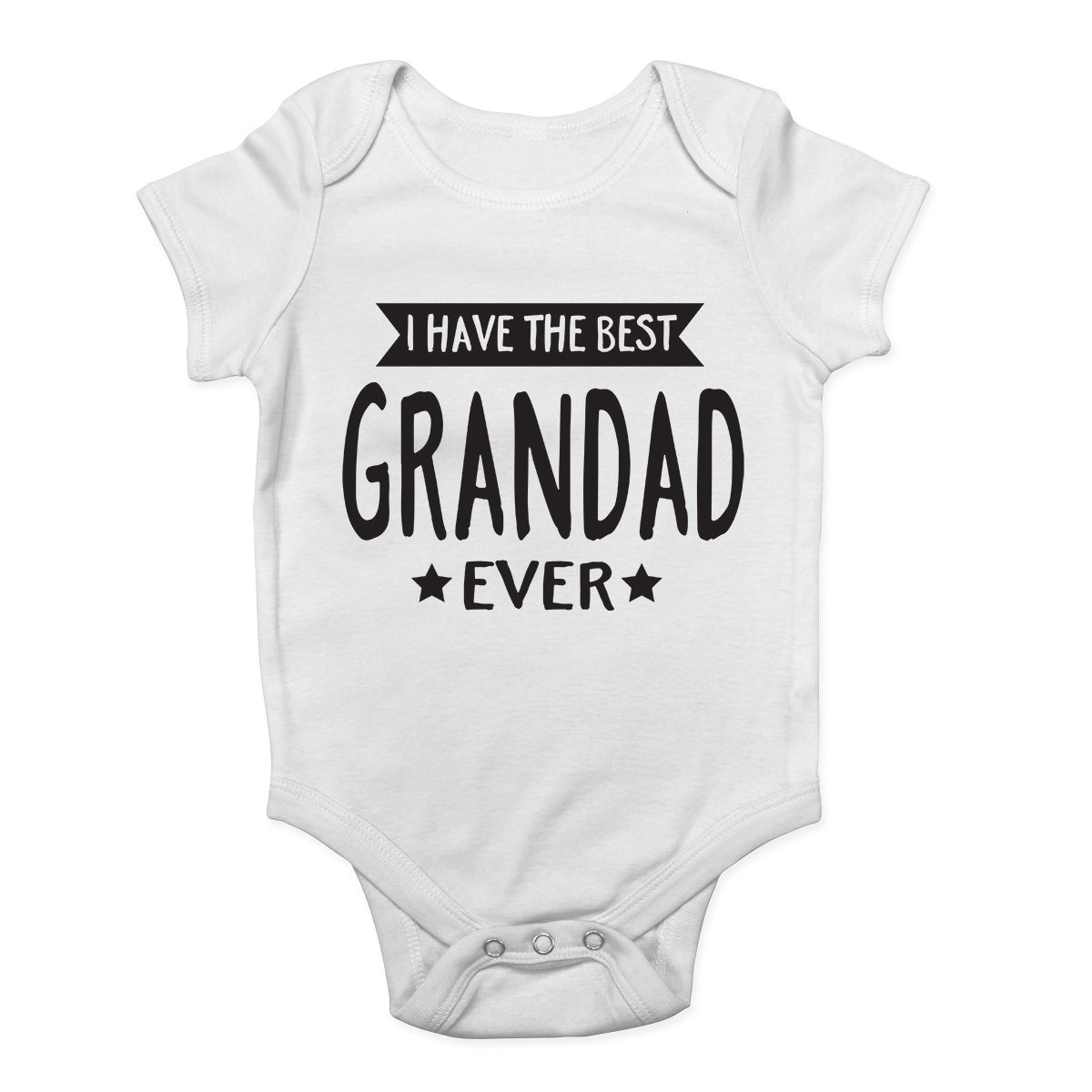 Shopagift I Have The Best Grandad Ever Cute Boys and Girls Baby Vest Bodysuit White