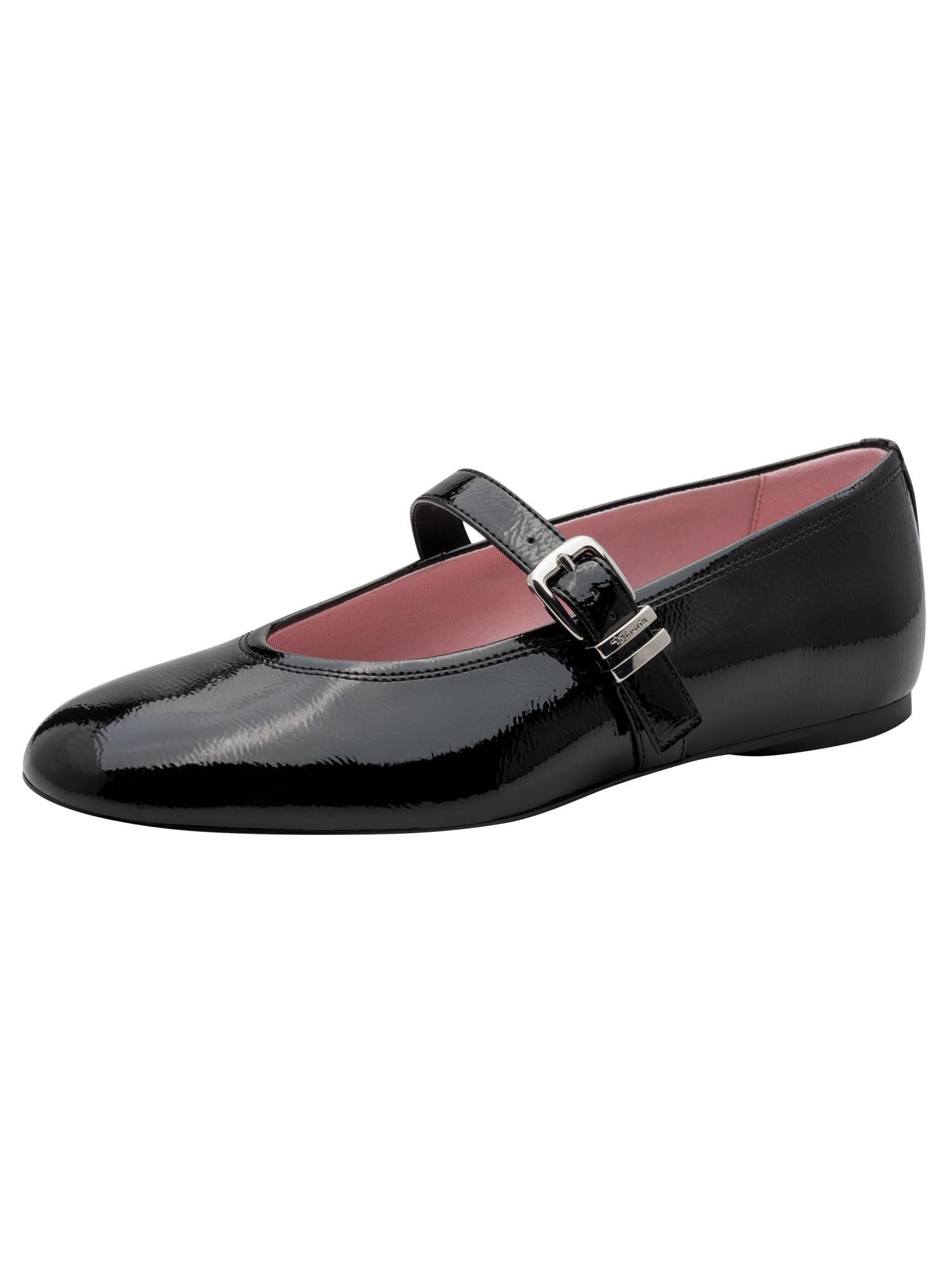 Tamaris Nala Mary Jane Black patent Womens pumps 22115-46-001 in a Plain Man-made in Size 37