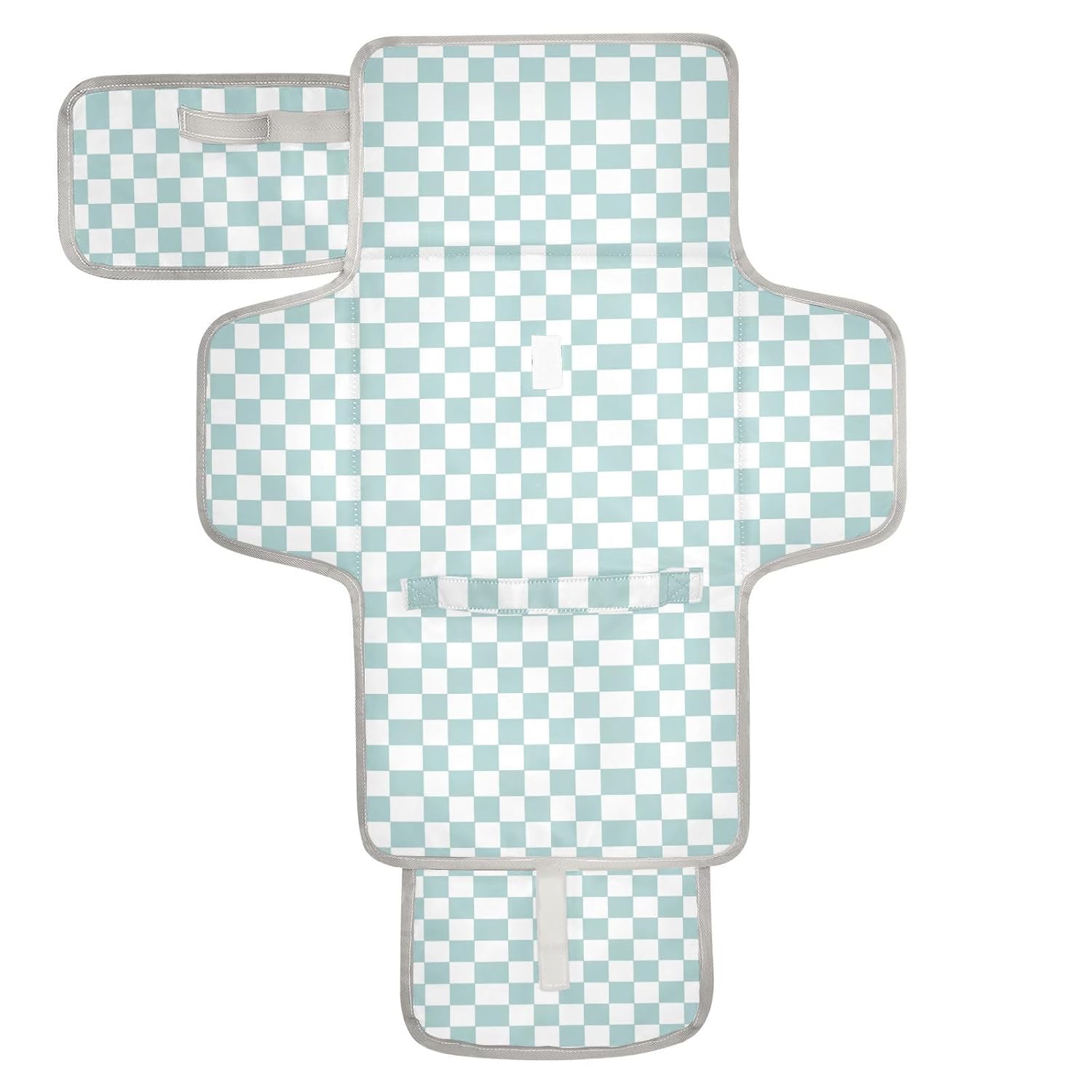 Green and White American Plaid Reusable Diaper Changing Pads with Tissue Pocket Portable Baby Changing pad for Girl & Boy cambiador de pa?ales para Bebes