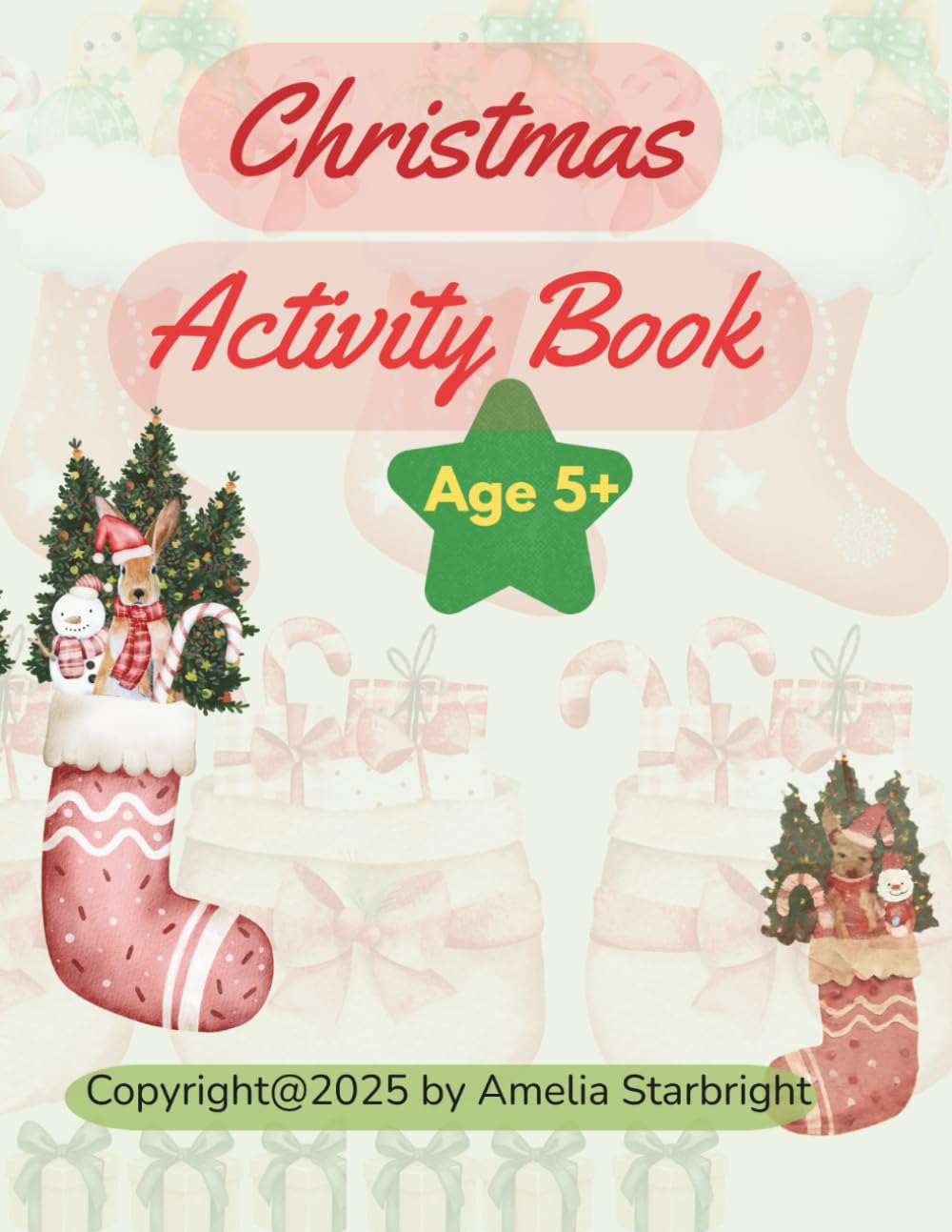 Christmas Activity Book: A Fun Christmas Coloring Pages, Mazes, Puzzle, Word Search, Games Activities Book for Kids!!