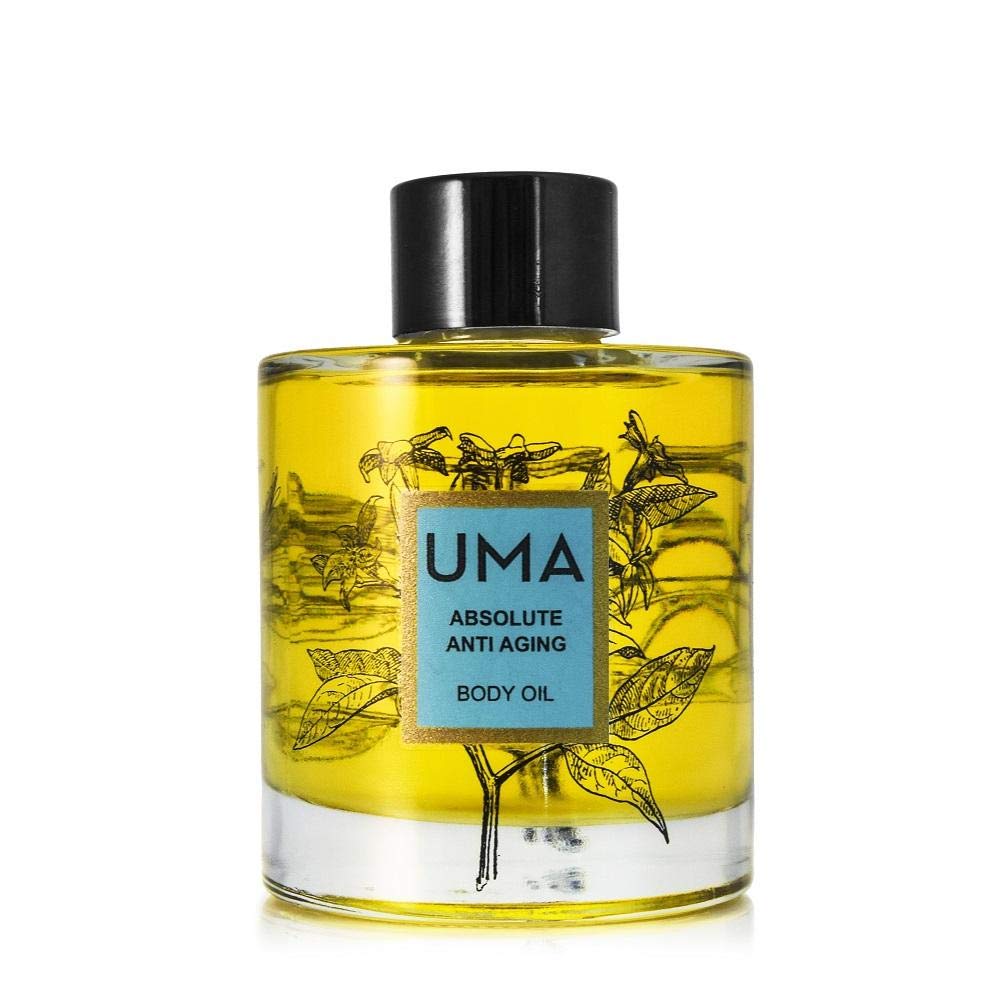UMA Absolute Anti-Aging Body Oil | 100% natural & non-toxic | Ayurvedic Body Oil for Minimizing Wrinkle & Dark spots | For a Brighter, Firmer, & Hydrating look | (3.4 fl. oz.)