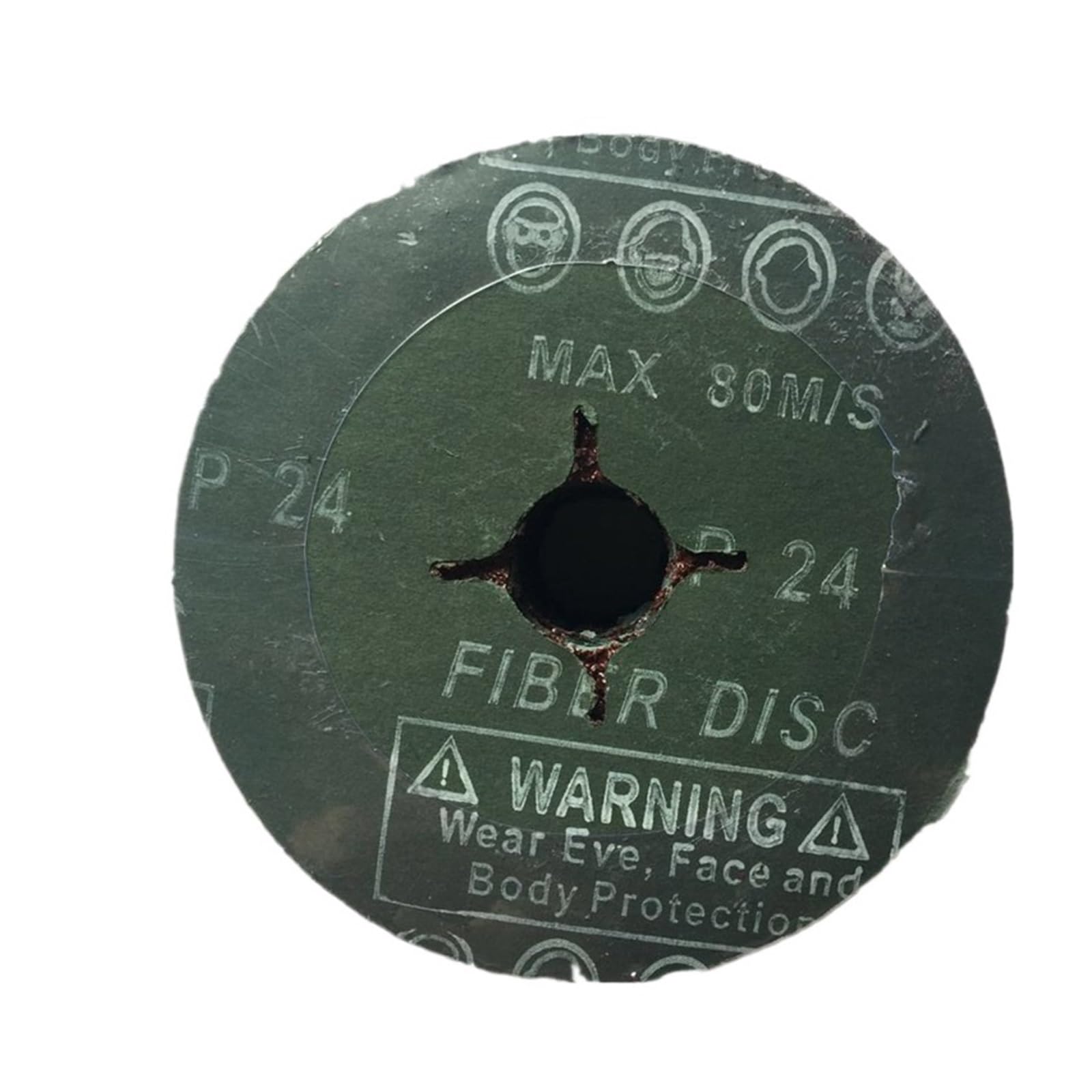 Juego De 50 Discos De Lijado De Fibra For Amoladora Angular, Con Abrazadera For Madera Y Metal, Disco De 115 Mm, Diámetro Interior De 22 Mm, Papel De Lija P24, P36, P40, P60, P80 Y P120.(24)