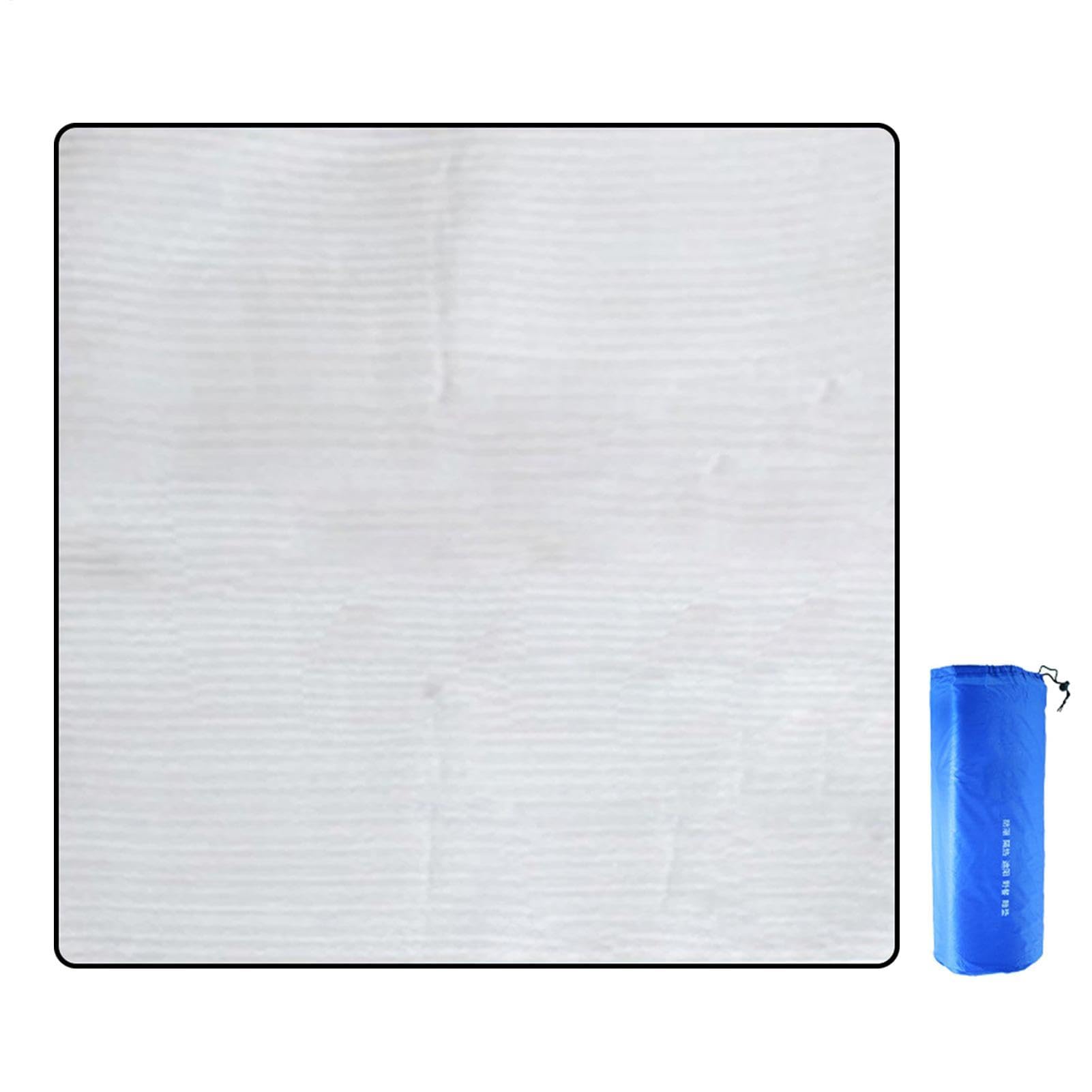 Alfombrilla de aluminio para camping, almohadilla de aislamiento térmico, para campistas, excursionistas, mujeres, hombres, mochileros, senderismo, festivales de música, playa, picnics, escalada de