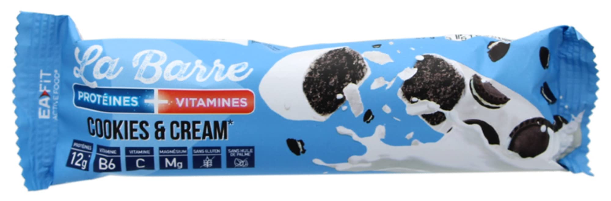 Eafit La Barre Protéines + Vitamines 49 g - Cookies & Cream