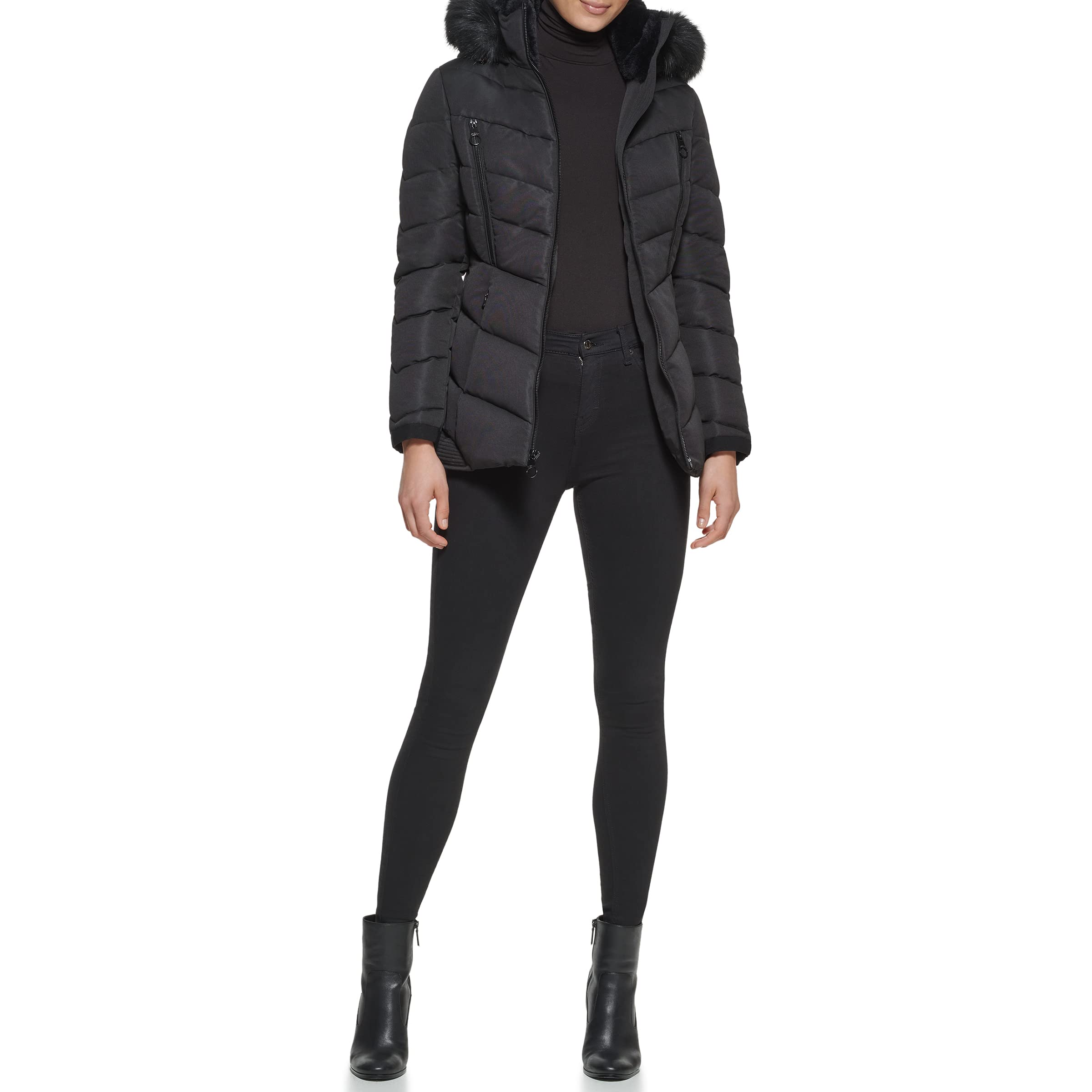 GUESSWomen's Midweight Puffer Jacket