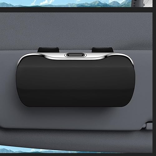 Miniatura 6 de zipelo Soporte para lentes de sol para visera solar de automóvil, soporte protector para guardar lentes automotrices, organizador suave para