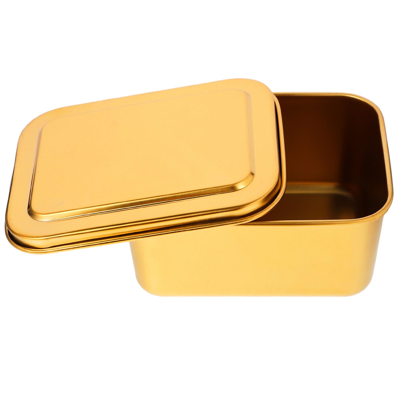 Thickened Stainless Steel Tiramisu Holder with Lid 13.5x10.5x6cm, Mousse Cake Box for Bakery Storage, Cake Container Suitable for Kitchen and Dining Use