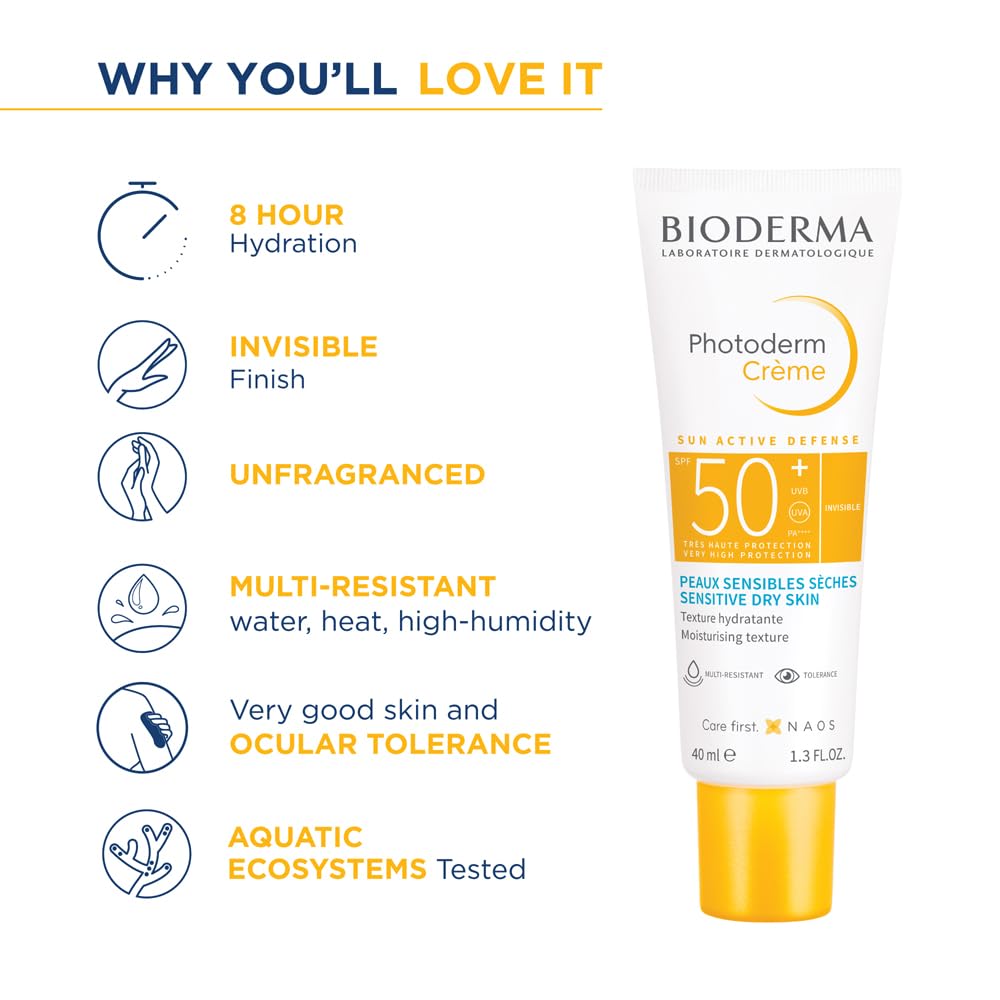 Bioderma Photoderm Creme SPF 50+ PA++++ Hydrating Sunscreen for Normal to Dry Skin | In Vivo Tested 3
