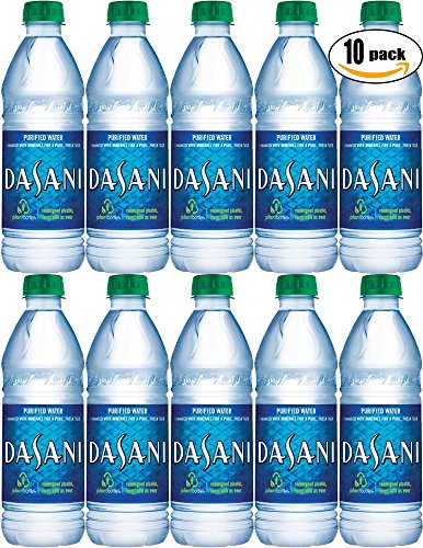 Dasani Water, Enhanced With Minerals, 16.9 Fl Oz Bottle (Pack of 10, Total of 169 Fl Oz)