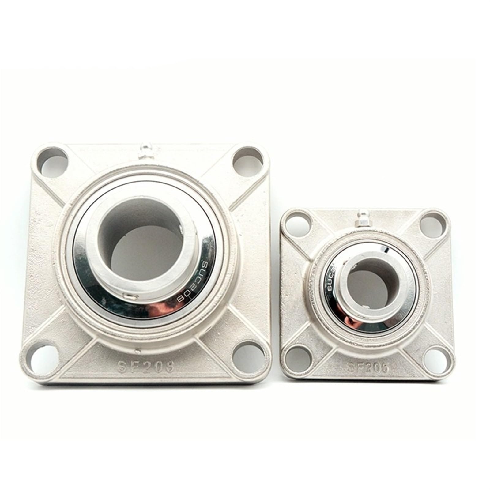 TSWASWUGP 1PCS 304Stainless Steel Outer Spherical Bearing Square Base SUCF207