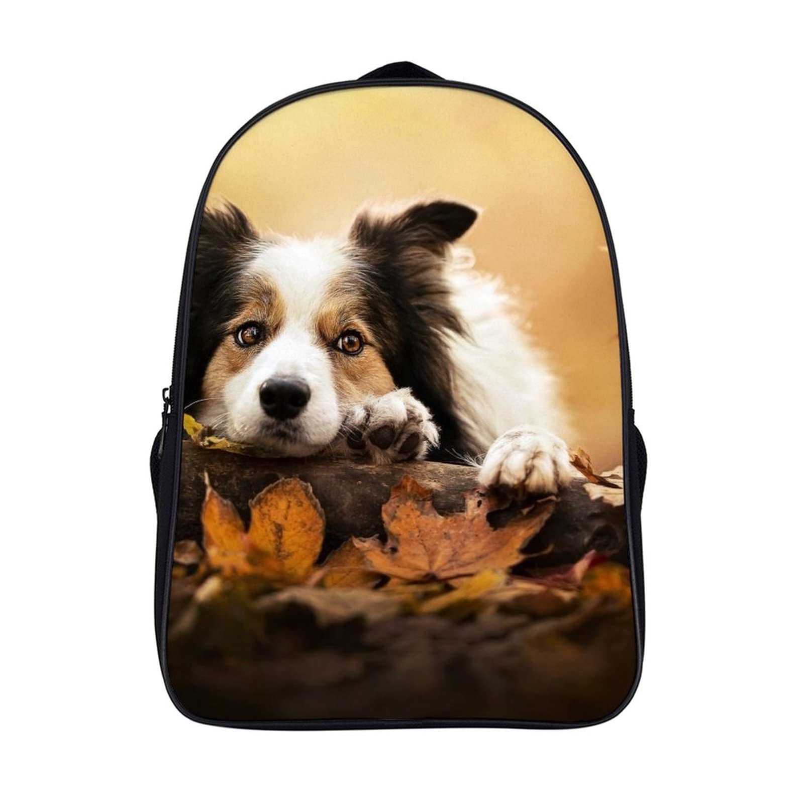 Sac à dos d'école solide imprimé animal chien cartable mode jeunesse 40cm - 7