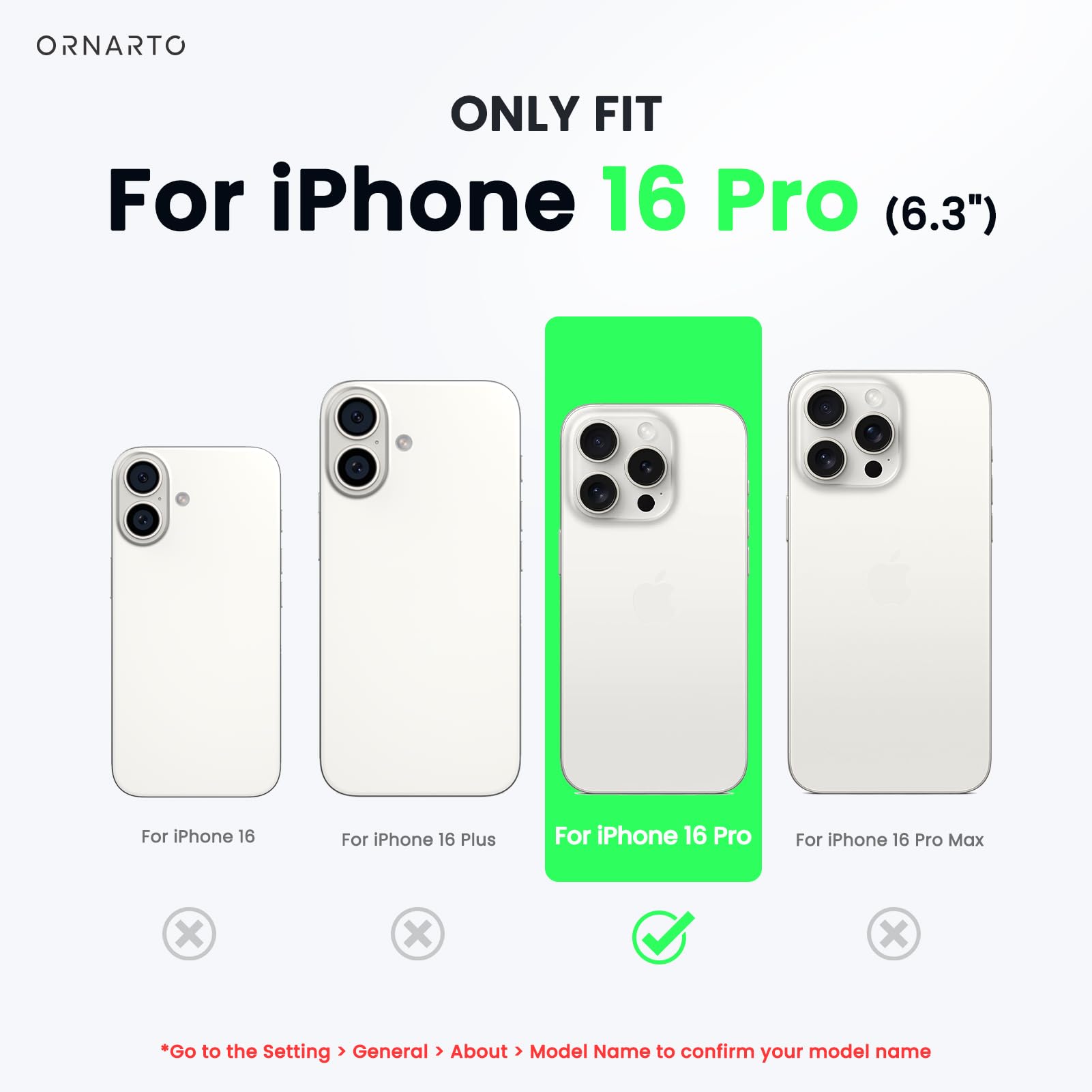 ORNARTO Cover Magnetica per iPhone 16 Pro 6,3 Pollici Compatibile con MagSafe con Motivo Leopardato Nero Trasparente con Stampa Ghepardo, Custodia Magsafe iPhone 16 Pro per Ragazze e Donne