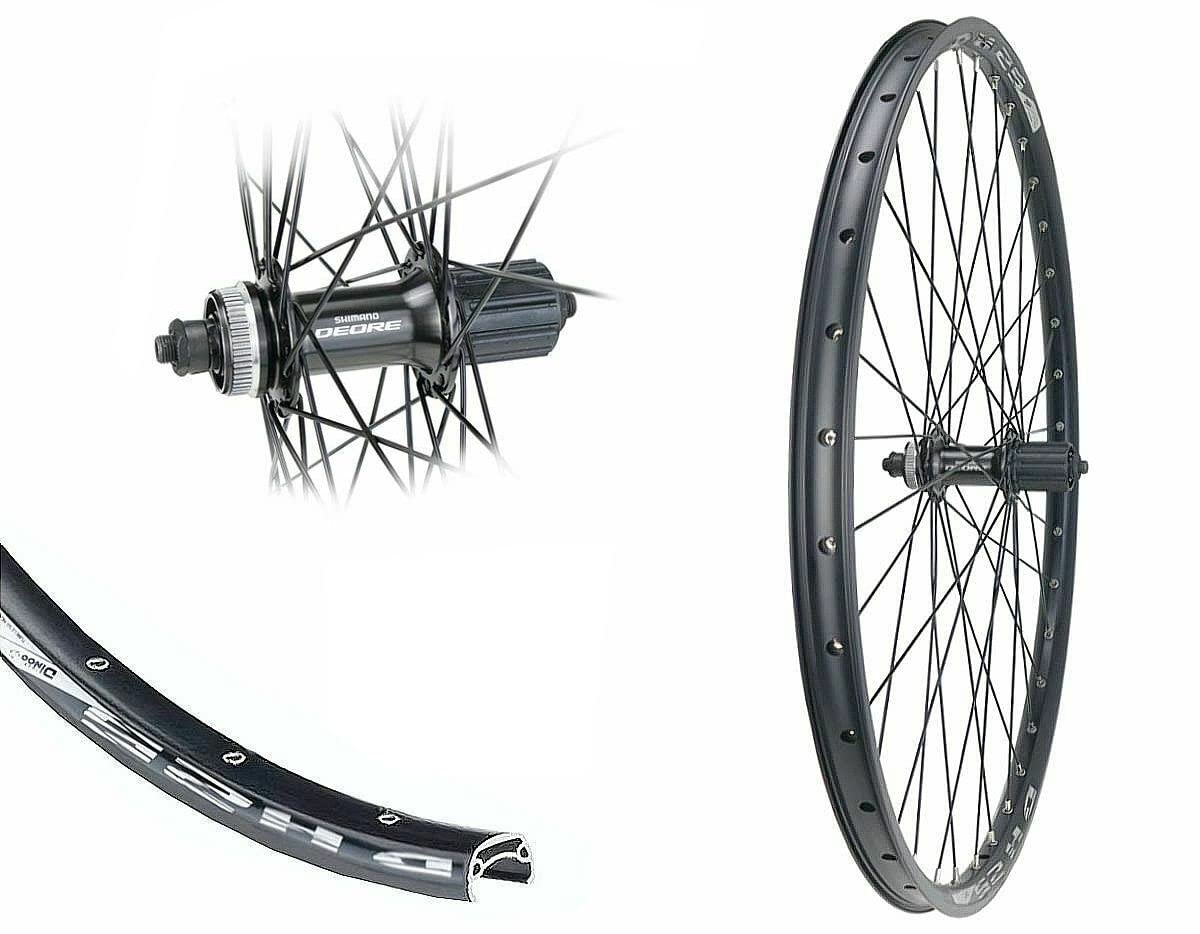Hinterrad 27,5 Zoll 584-25 DH25 Disc schwarz Shimano M6000 schwarz Center Lock 8,-9,-10fach Laufrad