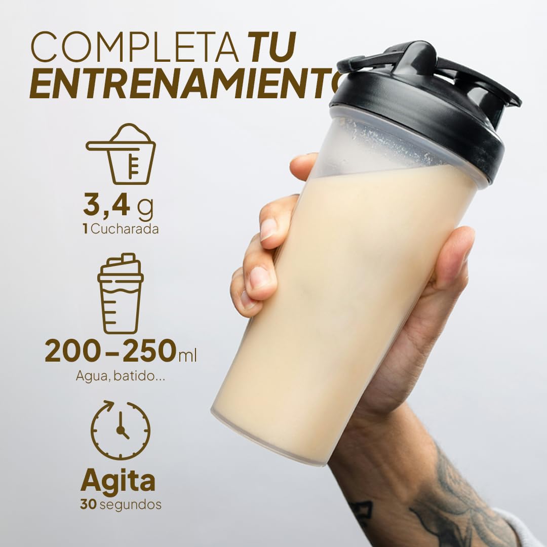 Creatina Monohidratada en polvo 1kg / 294 dosis - 100% Creatina Monohidrato Micronizada - Pura - Sin aditivos - Sin Sabor - Vegana - SIN GLUTEN - Incluye dosificador - Alta solubilidad