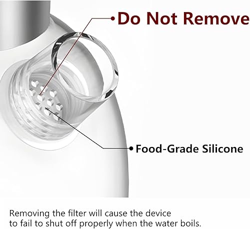 Miniatura 2 de ASCOT - Hervidor eléctrico de vidrio de 1.5 L, 1500 W, calentador de té retro y caldera de agua caliente, sin plástico, sin BPA, inalámbrico, con