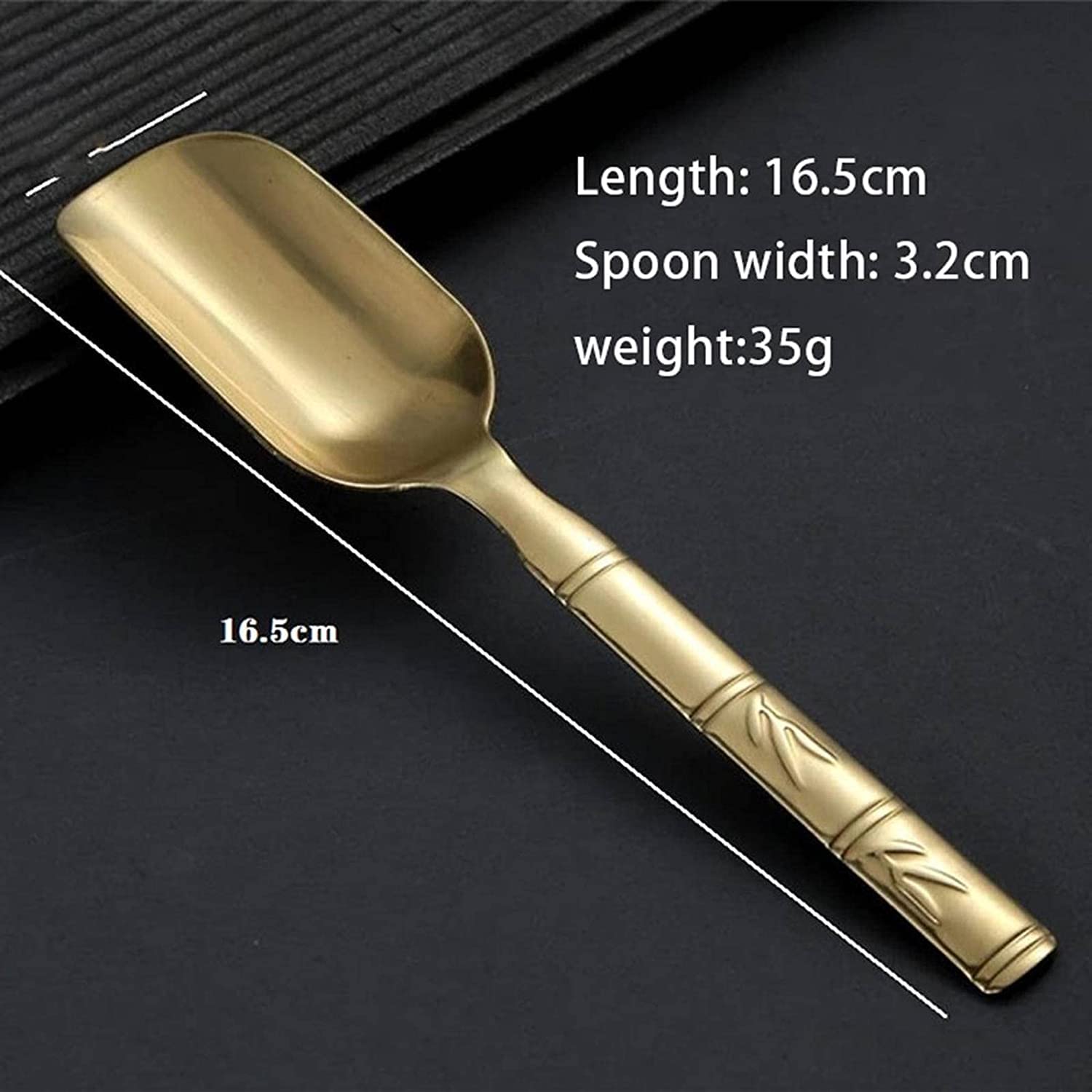 Łyżka Dla Restauracji Mosiądz miedzi dinner Zestaw łyżki Tea Spoon Desery Kawa Lody Akcesoria Kuchnia Bar Narzędzia Codzienne Użytkowanie
