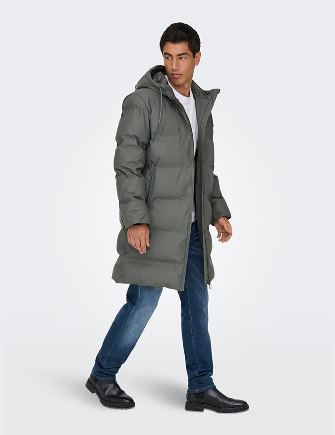 ONLY & SONS Heren Onsroyce Puffer Jacket OTW, zwart, xx_l