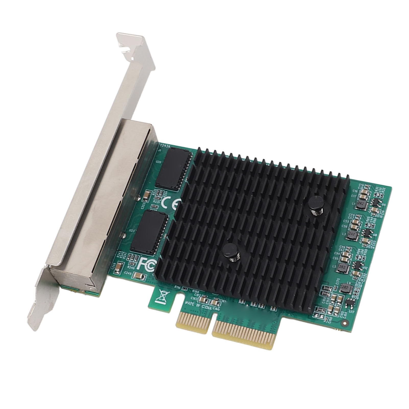 Scheda Ethernet PCIe, Scheda di Rete PCIe Scheda di Rete Gigabit PCIe Professional 8125B Cavo in Rame 4 Porte 2.5G Adattatore Ethernet PCI Express per PC Desktop