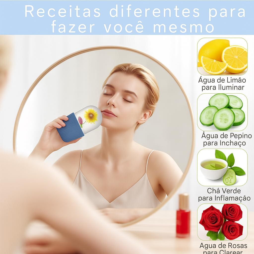 Top Massageador Facial de Gelo Reutilizável – Ice Roller para Rosto, Olhos e Pescoço | Reduz Inchaço, Olheiras, Linhas de Expressão e Alivia Enxaqueca | Skincare Natural com Crioterapia Top Massageador Facial de Gelo Reutilizável – Ice Roller para Rosto, Olhos e Pescoço | Reduz Inchaço, Olheiras, Linhas de Expressão e Alivia Enxaqueca | Skincare Natural com Crioterapia