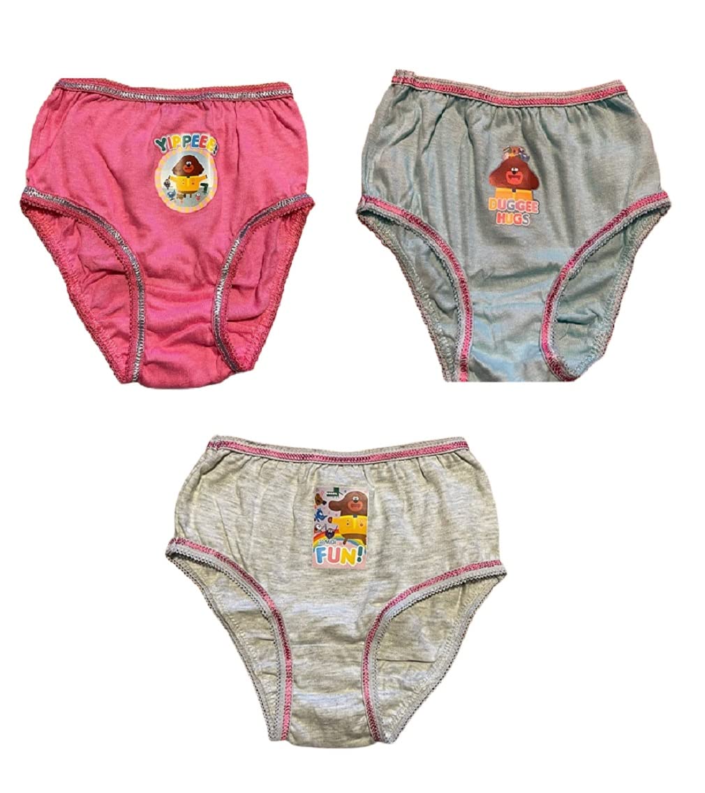 Tdp Textiles Girls Pink Official Hey Duggee Yippee! And Hugs Character Briefs (4-5 Yrs)