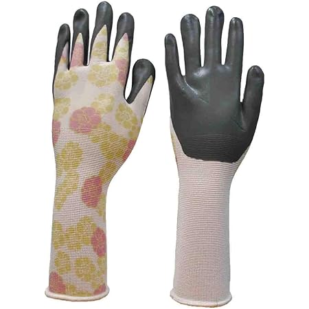 Amazon Co Jp ダンロップ ホームプロダクツ ゴム手袋 園芸用 マイリトルガーデン さくら ロング 背抜きタイプ おしゃれ ガーデニング Dr Diy 工具 ガーデン