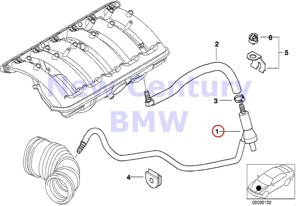 BMW Genuine Vacuum Control - Engine Sucking Jet Pump 323Ci 323i 328Ci 328i