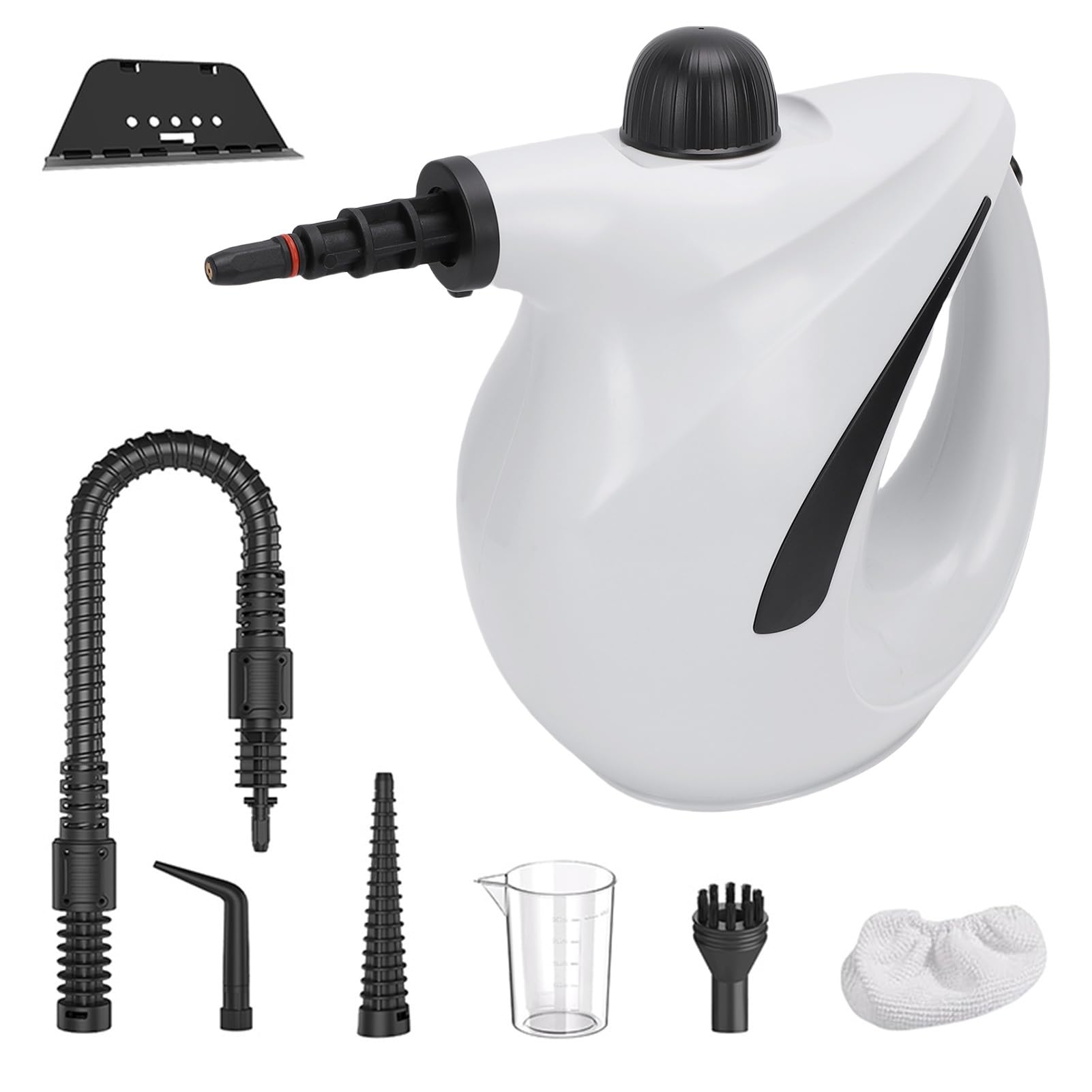 SIXRUN Limpiadora a, Máquina de Limpieza a de Alta Presión, Fregona a 1200W 700ML Tanque de Agua 2 Velocidades para Cocina Baño Coche (Enchufe europeo 220V)