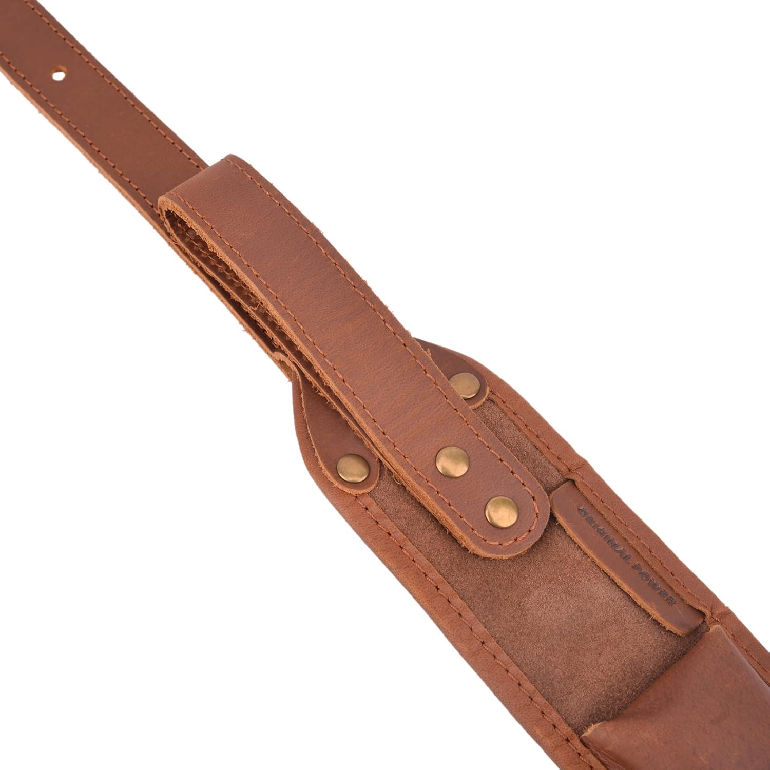 WAYNE'S DOG Leather Gun Sling Shell Holder Hunting Rifle Sling with Handle Strap for .308 .357 .30-30 .45-70MAG 12GA