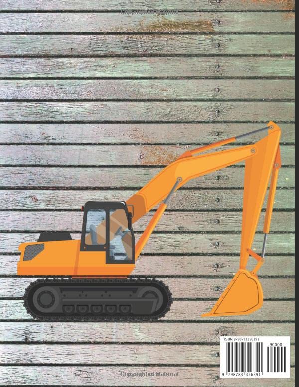 Construction Coloring Book for Kids: Amazing And Unique Collection Of Coloring Pages Including Excavators Cranes Dump Trucks, Cement Trucks, Steam Roller- A Fun Activity Book For Kids image 3