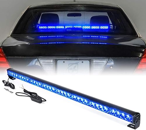 Xprite Barra de luz estroboscópica LED de emergencia de 35.5 pulgadas, barra de luz estroboscópica de advertencia de peligro de seguridad para